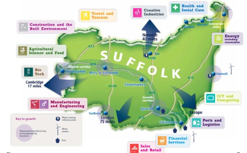 Site Image (Work & Skills in Suffolk map)