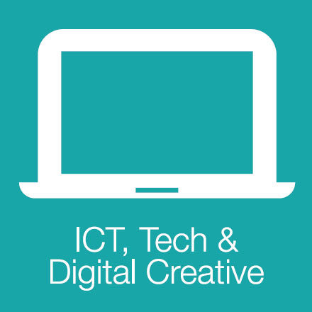 ICT, Tech & Digital Creative (Industry Level Icon: Laptop)