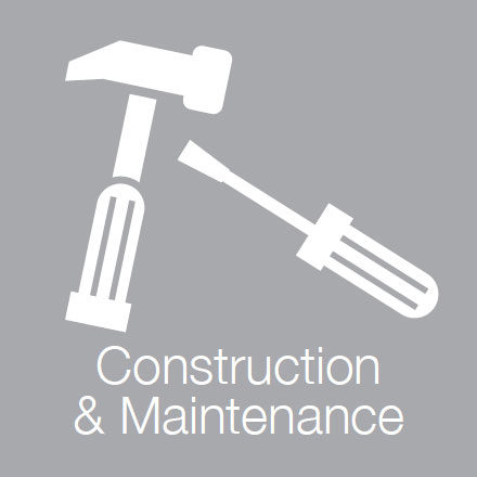 Construction & Maintenance (Industry Level Icon: Tools)