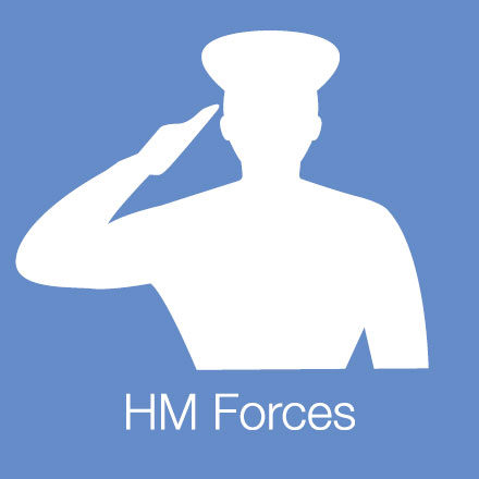 HM Forces (Industry Icon: Saluting figure)