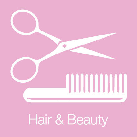 Hair & Beauty (Industry Icon: Scissors and Comb)
