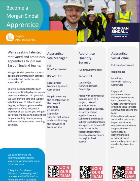 Organisation Image (Morgan Sindall:  Apprenticeships Sep/Oct 2023, Flyer, PDF)
