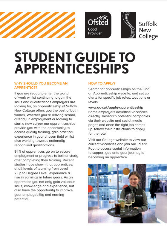 Organisation Document (Suffolk New College: Apprenticeships - Learner Guide)