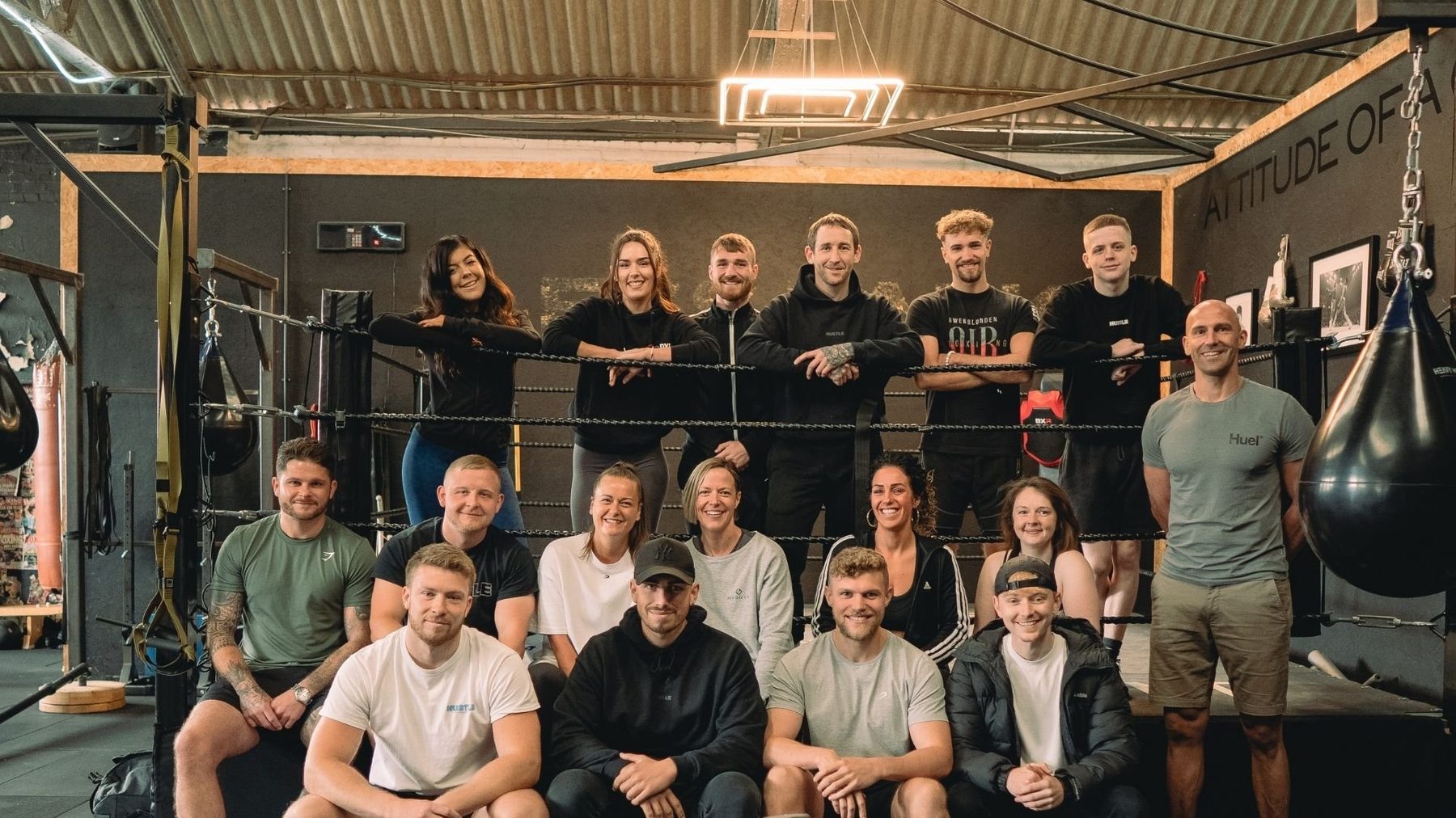 Company Image (Hustle Gym: Team in the gym)
