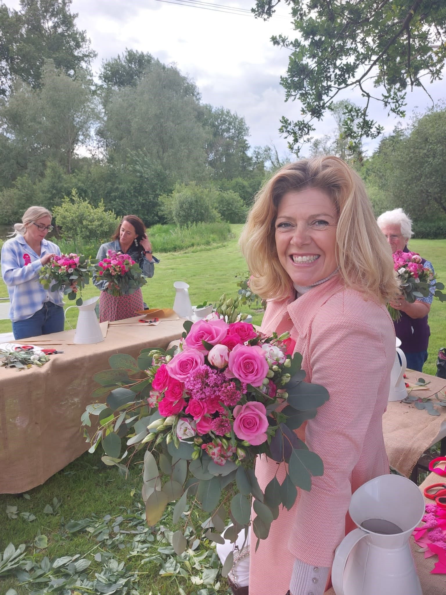 Company Image (Wild Oak Workshops: Katie with pink bouquet)