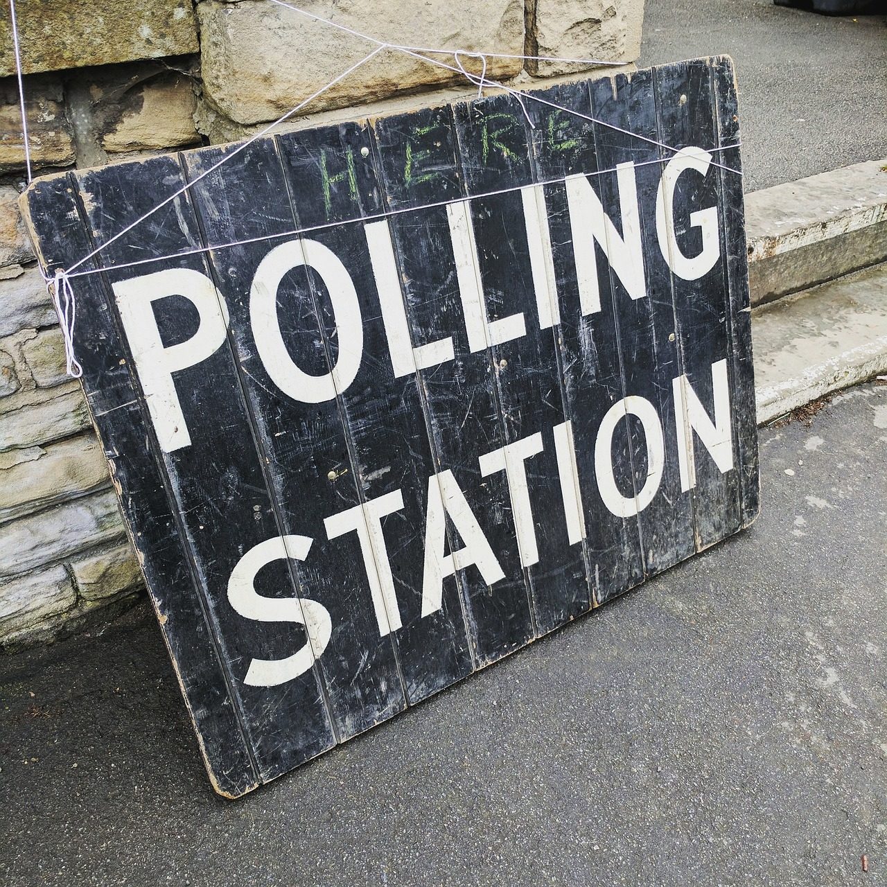 Site Image (Polling Station sign, voting, elections)