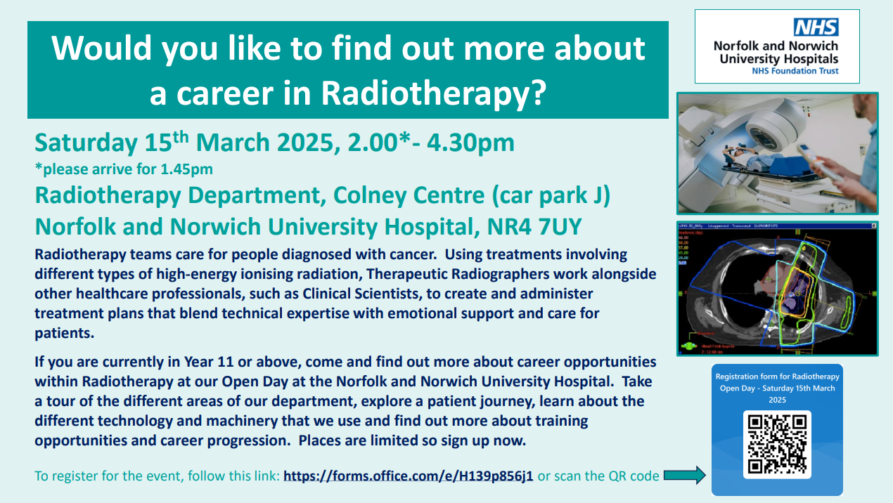 Organisation Image (NNUH: Radiotherapy Open Day 2025)