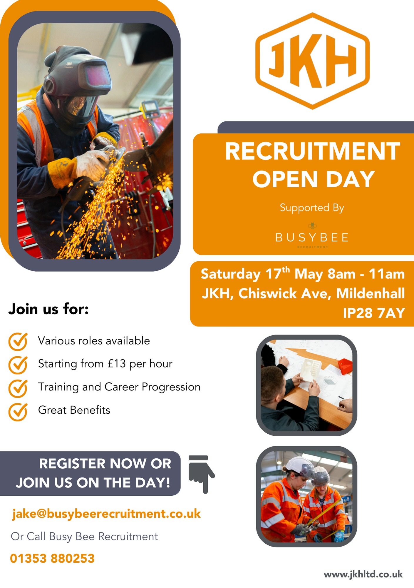 Jkh Recruitment Open Day Saturday 17 May 2025 Poster